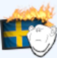 closed_eyes ear fire flag hearts_of_iron its_over soyjak stubble sweden text tno variant:impish_soyak_ears // 56x57 // 6.0KB