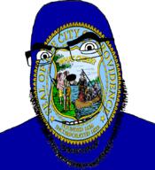 auto_generated blue capital flag glasses looking_at_you open_mouth providence rhode_island smile soyjak state stubble united_states variant:cobson // 775x849 // 462.1KB