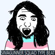 hair long_hair open_mouth siivagunner soyjak stubble text tranny variant:unknown // 1000x1000 // 207.0KB