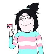blush flag flag:thailand flag:transgender_pride_flag glasses hair smile subvariant:soylita sweater thailand tranny trans_rights transgender_flag variant:gapejak // 1436x1408 // 264.7KB