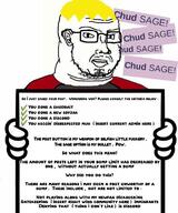 angry anti_sharty blond closed_mouth clothes copypasta downvote ear fat glasses hand looking_at_you nate sage sign soyjak stubble subvariant:duzjak text variant:soyak white_background white_skin wordswordswords wrinkles // 640x769 // 81.8KB