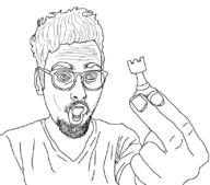 beard chess glasses goatee gothamchess hair hand holding_object levy_rozman mustache open_mouth rook soyjak traced variant:unknown // 820x720 // 14.5KB