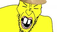angry asian big_teeth clothes hat soyjak variant:angry_soyjak wojak yellow_skin // 1200x675 // 161.5KB
