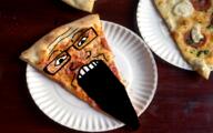 food glasses hair hairy hi_top irl nose_hair objectsoy open_mouth pizza soyjak stretched_mouth variant:markiplier_soyjak // 1080x676 // 1.0MB