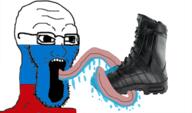 bootlicker country flag glasses russia soyjak stretched_mouth stubble tongue variant:soyak // 978x576 // 312.8KB