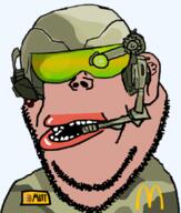 amerimutt army camo headset mutt png soldier subvariant:impish_amerimutt tactical transparent united_states variant:impish_soyak_ears // 716x841 // 422.7KB