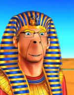 aryan blue_eyes closed_mouth desert egypt glasses pharaoh smile smirk variant:cobson // 490x626 // 492.4KB