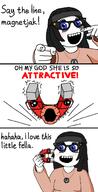 2soyjaks blue_eyes comic female glasses hair lips magnet meta:duplicate oh_my_god_she_is_so_attractive open_mouth say_the_line text variant:soytan variant:unknown // 760x1492 // 52.0KB