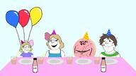 animated balloon concerned cookie food frosting party_hat selfish_little_fuck shota smile soy soyjak soylent subvariant:alice subvariant:frostedsugarcookiejak subvariant:shoyta subvariant:soylita tnd total_nigger_death variant:gapejak variant:impish_soyak_ears video // 1280x720, 29.3s // 3.4MB