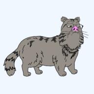 animal cat frown full_body fur glasses manul soyjak stubble tail tranny variant:gapejak whisker // 1200x1200 // 86.2KB