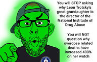 angry arm baseball_cap brown_hair central_intelligence_agency clothes ear glasses glowie glowing green_skin hair hand hat looking_at_you open_mouth pointing pointing_at_viewer soyjak stubble text variant:nojak // 859x548 // 174.8KB