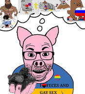 black_eye blowjob clothes coal country ear flag gay glasses hand hat holding_coal holding_object i_love open_mouth penis pig poop russia russo_ukrainian_war serbia soyjak stubble text ukraine variant:el_perro_rabioso vein veiny_cock // 500x550 // 137.6KB
